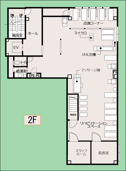 院内見取り図　2階